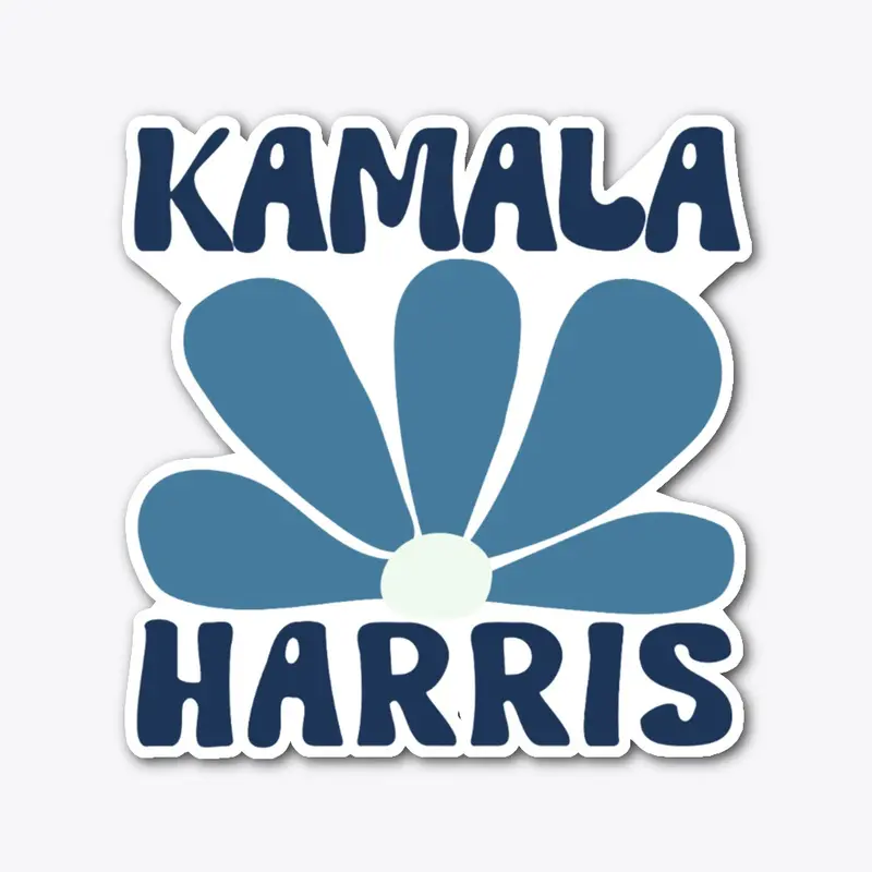 Kamala Harris Blue Flower TLBS