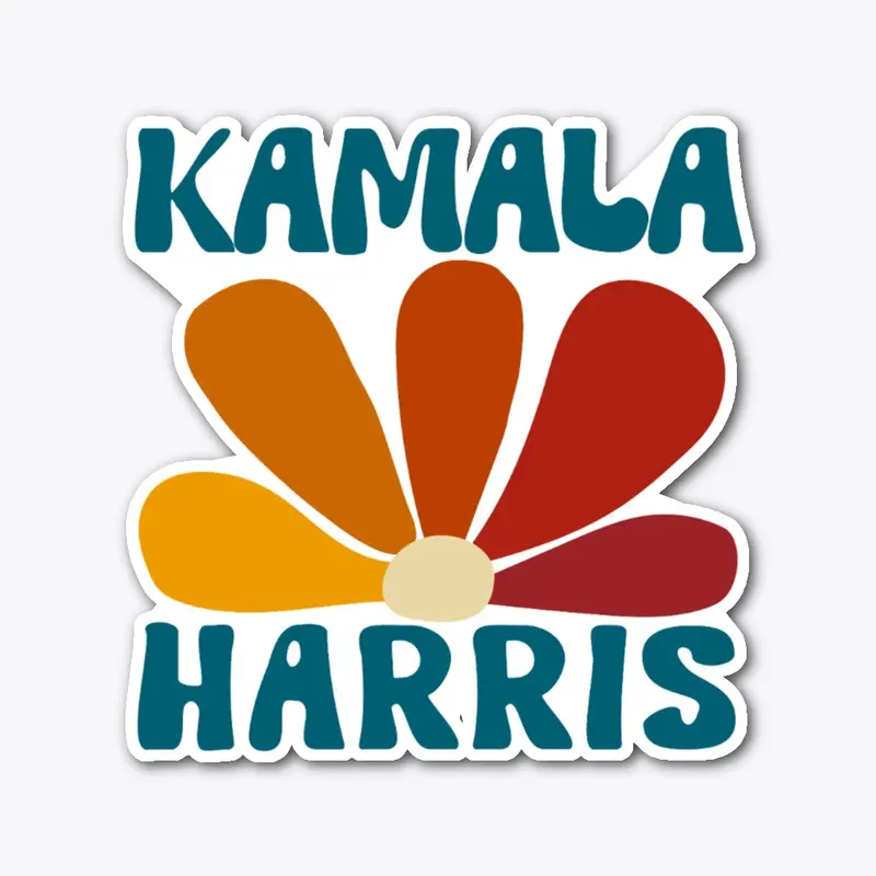 Kamala Harris Multi-Colored Flower TLBS