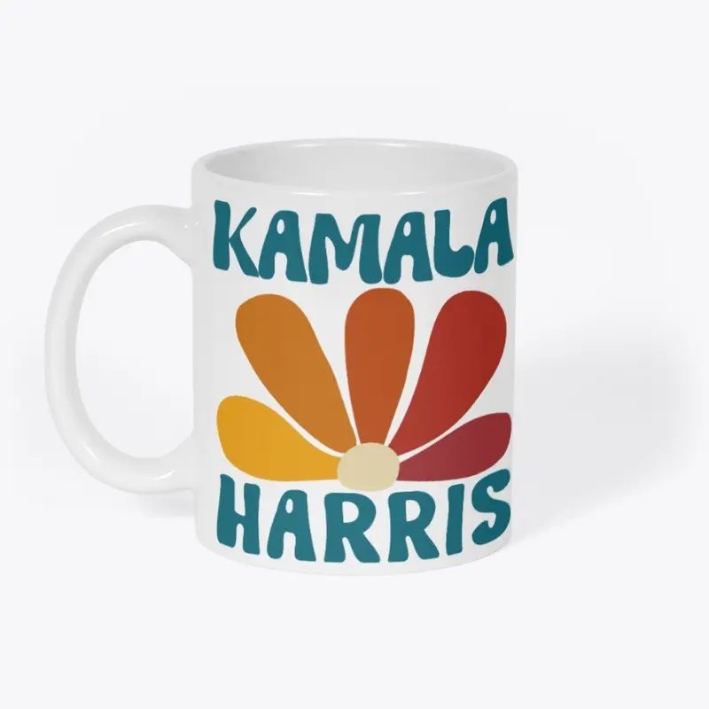 Kamala Harris Multi-Colored Flower TLBS